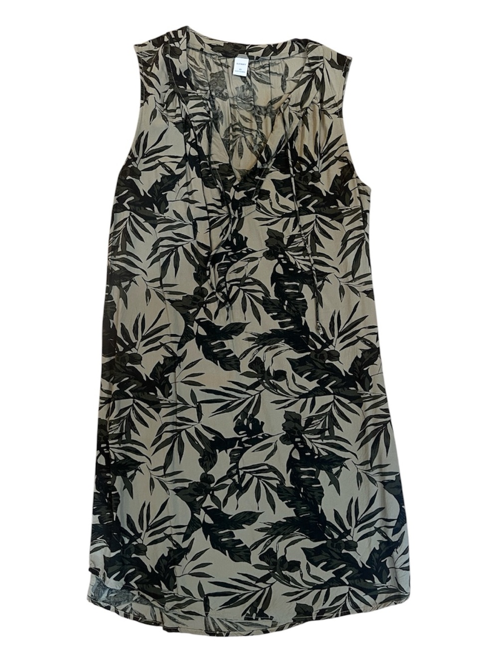 Old Navy Green Palm Leaf Dress Size XS